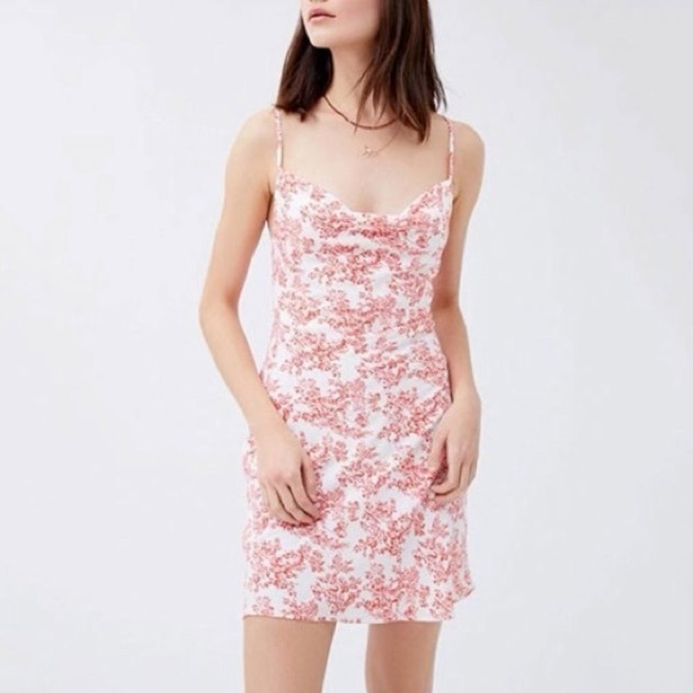 Urban Outfitters Mallory Cowl Neck Slip Dress